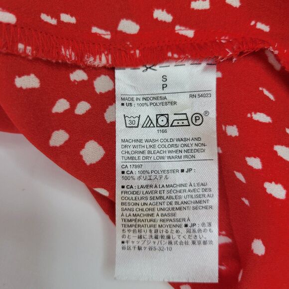 Banana Republic red white sleeveless tunic top size small - Picture 6 of 8